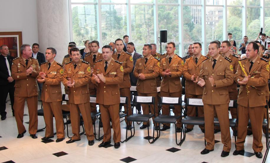 Curitiba, 24 de julho de 2019.  Assinatura de Promoções. Foto: Policias Militares Promovidos.