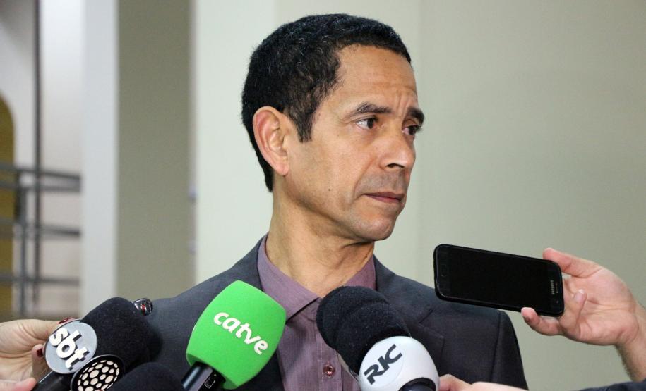 Foz do Iguaçú, 25 de julho de 2019. Simpósio de Operações Policiais Militares de Fronteira. Foto: Coronel Rômulo Marinho Soares, Secretário de Segurança Pública do Estado do Paraná.