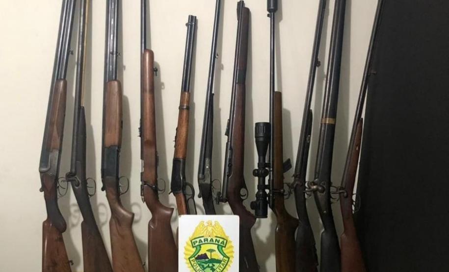 Quarta-feira é marcada por grande apreensão de armas de fogo e prisões no Noroeste do Paraná Quarta-feira é marcada por grande apreensão de armas de fogo e prisões no Noroeste do Paraná