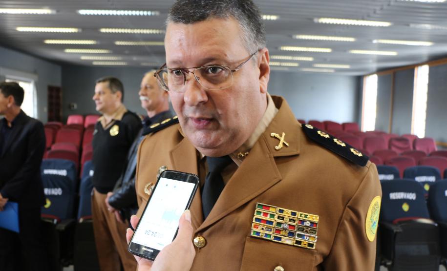 Curitiba, 30 de julho de 2019.  Passagem de Comando Diretoria de Finanças. Foto: Entrevista Cel Mauricio.