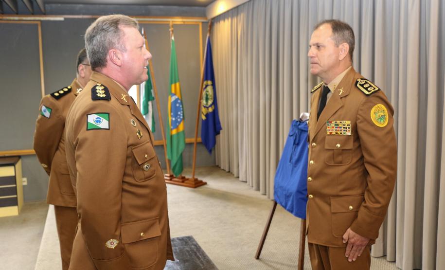 Curitiba, 30 de julho de 2019.  Passagem de Comando Diretoria de Finanças. Foto: Cel. Rothenburg Recebendo Comando da D.F. do Cel Morais.