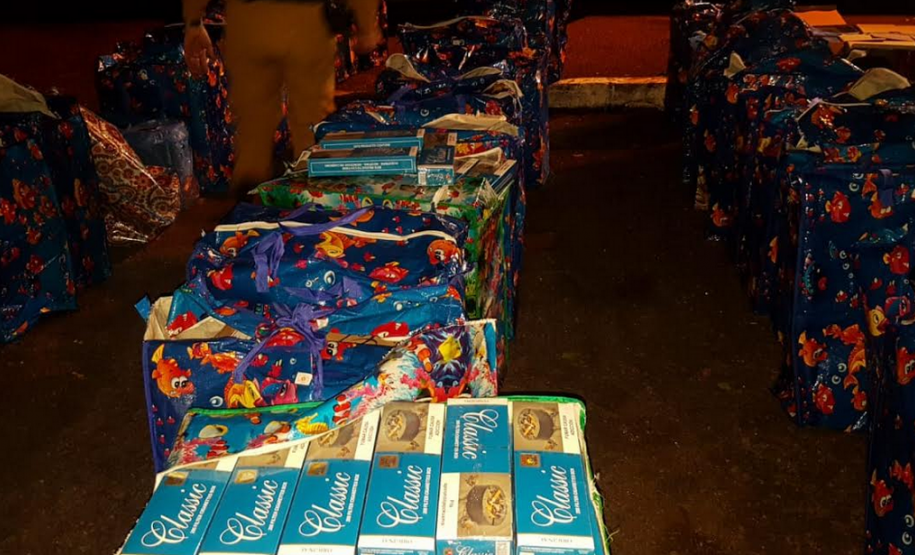 Batalhão da PM apreende maconha e produtos contrabandeados em ônibus de viagem e terminal rodoviário