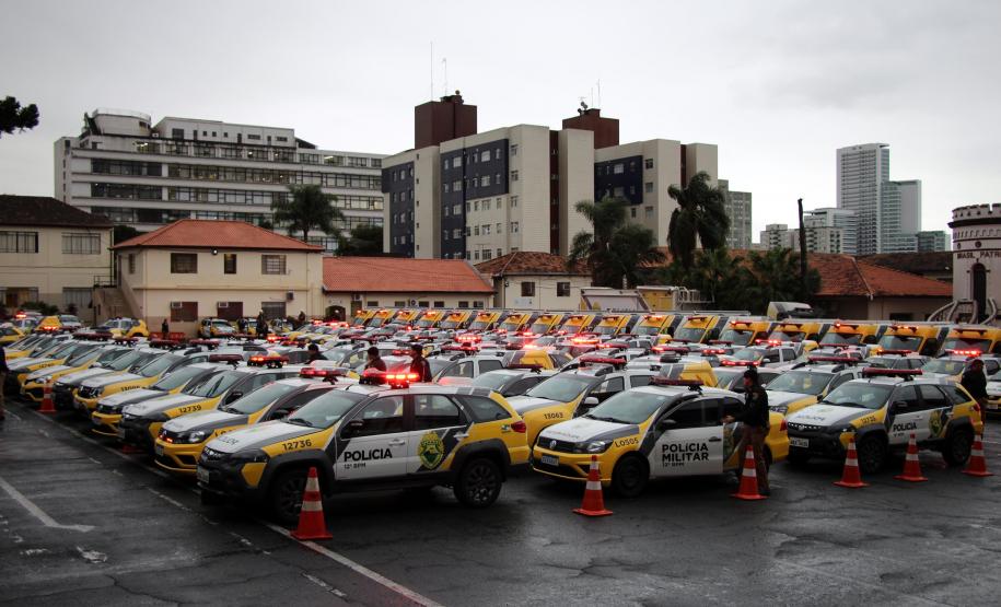 Curitiba, 02 de agosto de 2019.  Polícia Militar deflagra Operação 100 com mais de 500 policiais e 165 viaturas em Curitiba.