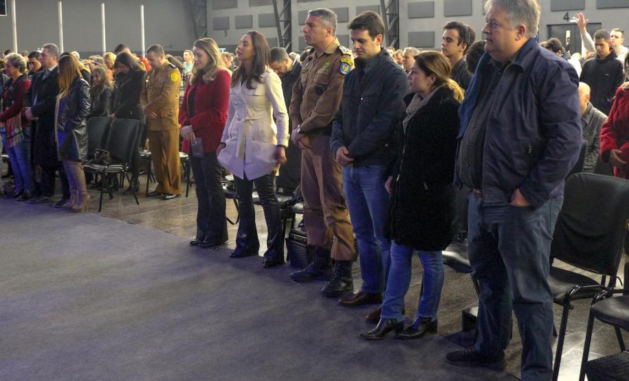Curitiba, 04 de agosto de 2019.  Culto da Policia Militar Comunidade Alcance Foto: Comandante Geral Cel. Pericles de Matos e demais fieis da Igreja Comunidade Alcance.