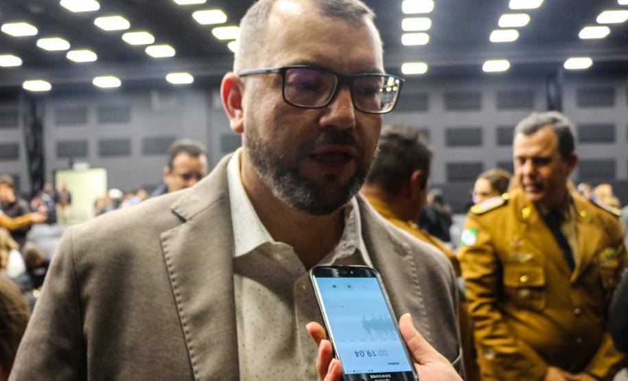Curitiba, 04 de agosto de 2019.  Culto da Policia Militar Comunidade Alcance Foto: entrevista Pastor Marciano.
