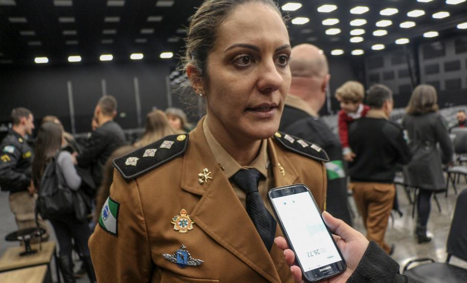Curitiba, 04 de agosto de 2019.  Culto da Policia Militar Comunidade Alcance Foto: entrevista Capitão Rafaela.