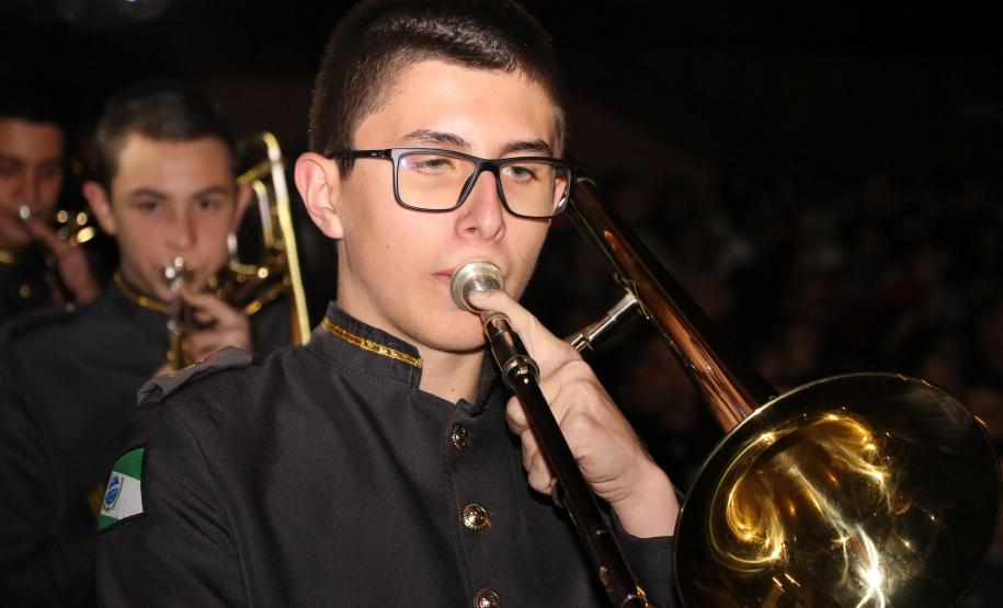 Curitiba, 06 de agosto de 2019. Concerto da Banda de Música do Colégio da Polícia Militar.