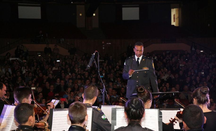 Curitiba, 06 de agosto de 2019. Concerto da Banda de Música do Colégio da Polícia Militar.