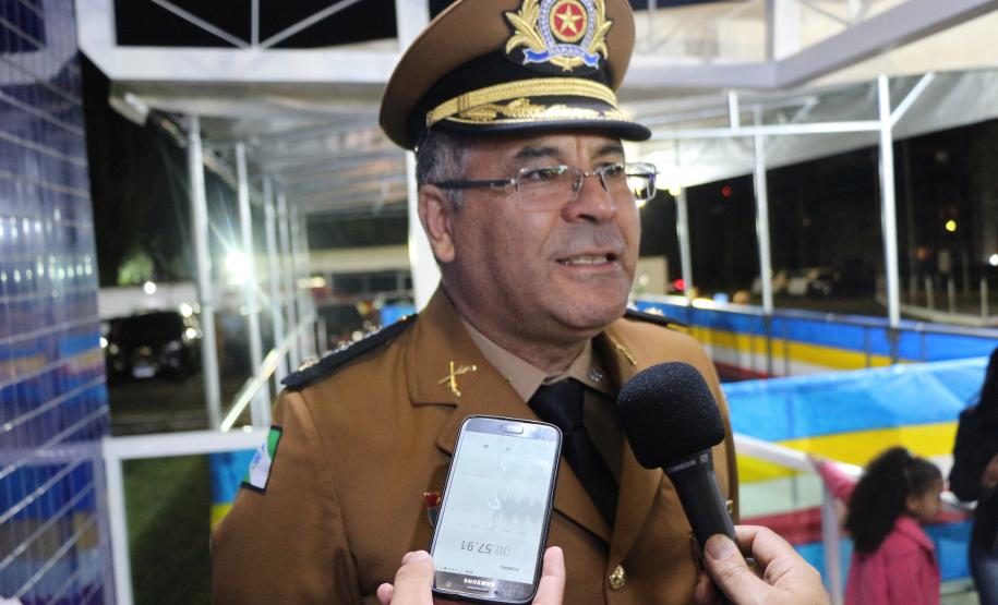 Curitiba, 07 de agosto de 2019. Aniversario Colegio da Policia Militar. Foto: entrevista Maj. Mendes.
