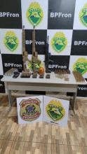 BPfron realiza grande apreensão de drogas e armas