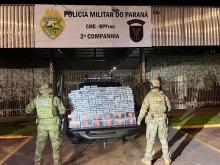 PMPR apreende 232 kg de cocaína em Guaíra