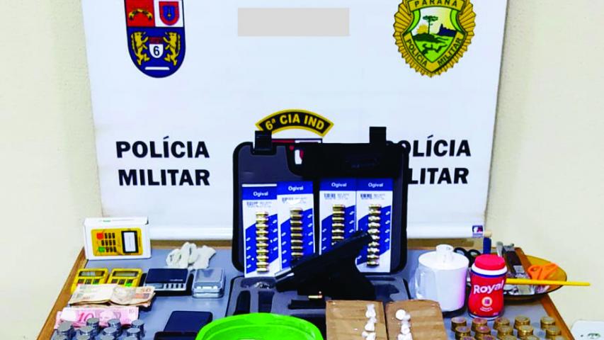 ROTAM prende homem envolvido com o tráfico e apreende mais de R$ 7 mil em Ivaiporã (PR)