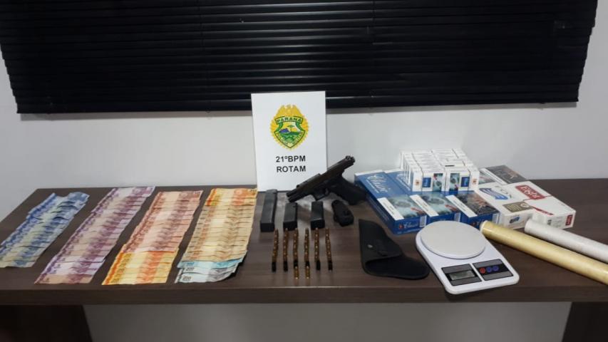Nova fase da Operação Pronta Resposta II é desencadeada em Ubiratã (PR) e cigarros, arma de fogo e munições são apreendidos