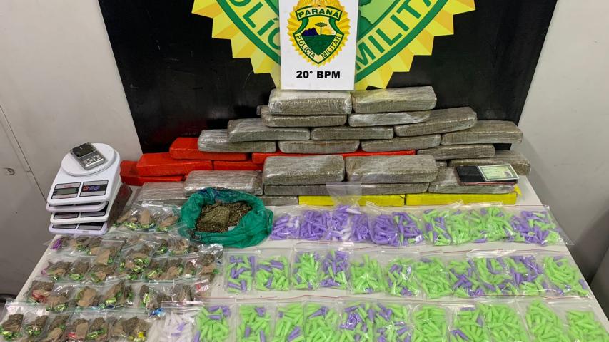  PM descobre crack, cocaína e maconha em ponto comercial no Tingui, em Curitiba